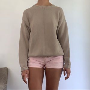 Tan thick sweater